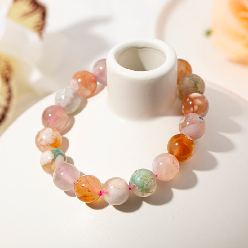 Sakura Flower Agate Healing Bracelets – ORVEL GEMS