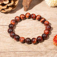 Load image into Gallery viewer, Red Tiger's Eye Beaded Bracelet – ORVEL GEMS
