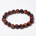 Load image into Gallery viewer, Red Tiger's Eye Beaded Bracelet – ORVEL GEMS
