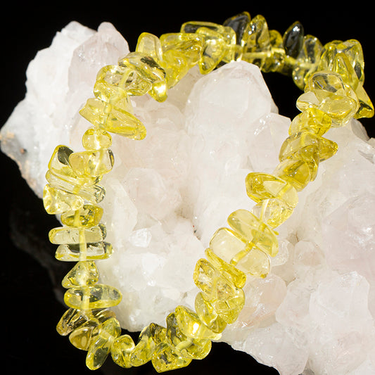 Lemon Quartz Chips Bracelet – ORVEL GEMS