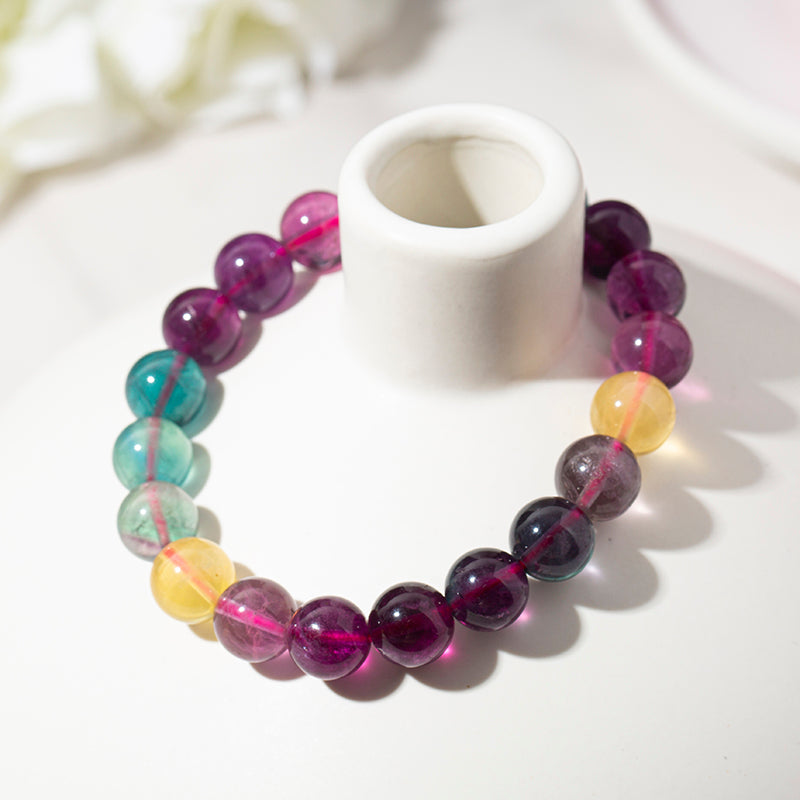 Rainbow Fluorite Chakra Bracelet – ORVEL GEMS