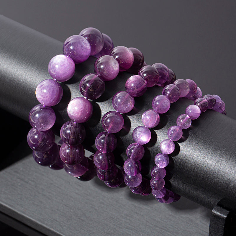 Premium Purple Gem Lepidolite Crystal Healing Bracelets