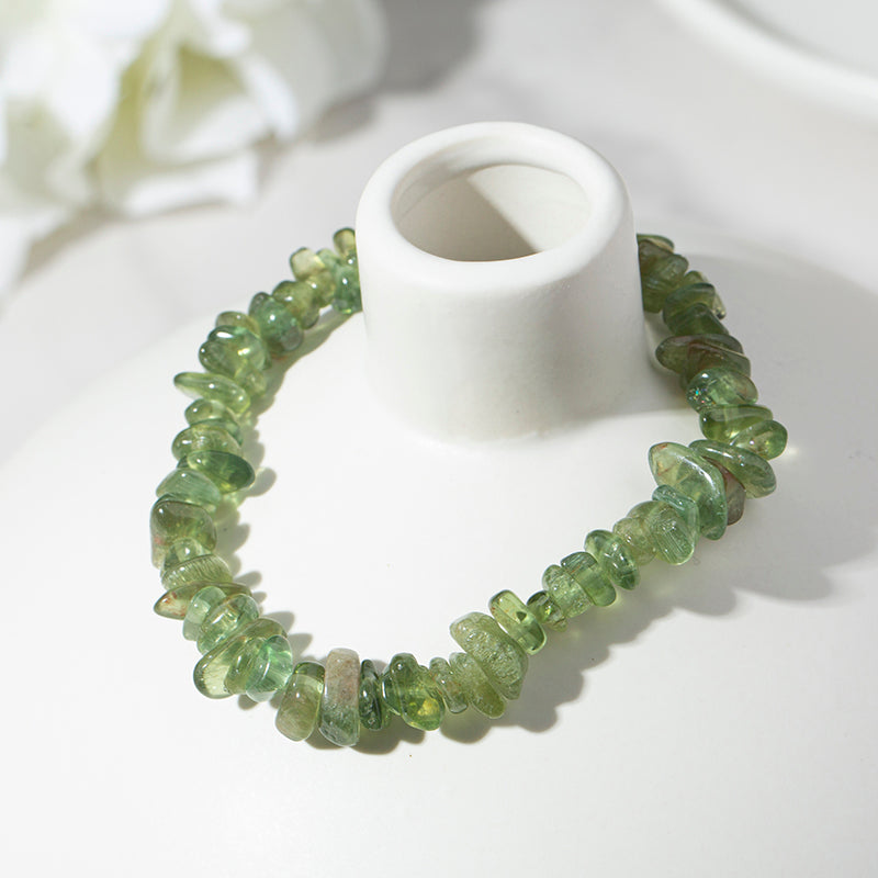 Quality Green Apatite Chips Crystal Healing Beaded Bracelets