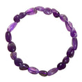 Load image into Gallery viewer, Amethyst Tumble Irregular Pebble Crystal Stretch Bracelet
