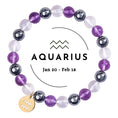 Load image into Gallery viewer, Aquarius-12 Zodiac Sign Constellation Crystal Bracelet
