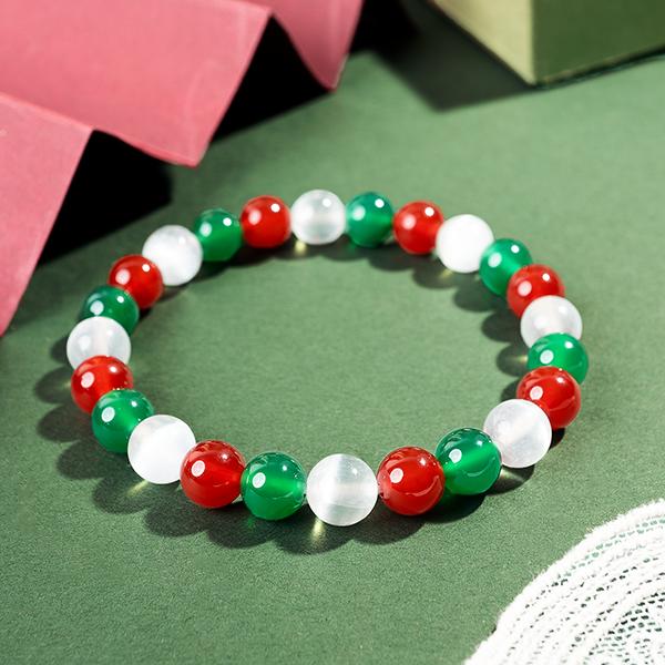 Christmas Gemstone Crystal Bracelet