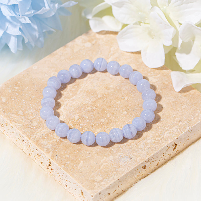 Blue Lace Agate Healing Bracelet – ORVEL GEMS