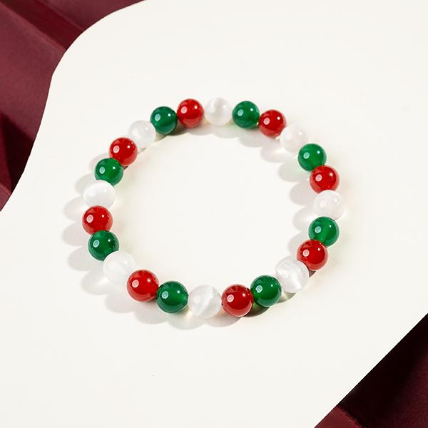 Christmas Gemstone Crystal Bracelet