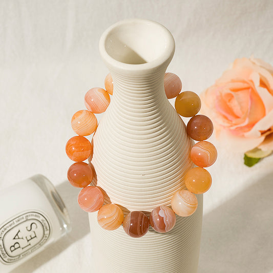 Soothing Carnelian Round Crystal Healing Bracelet