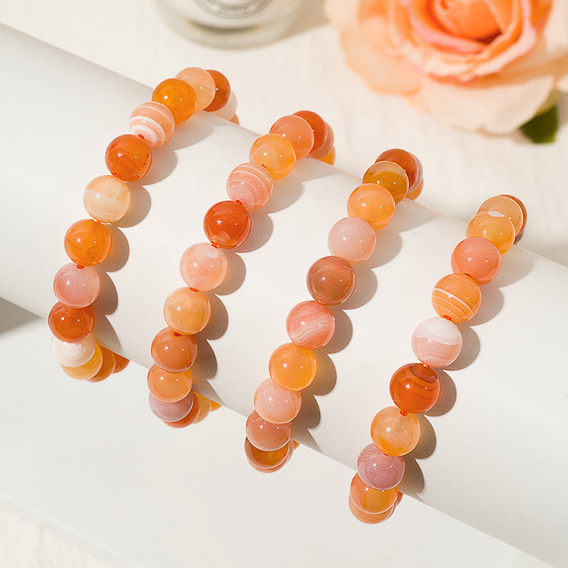 Botswana Agate Carnelian Bracelet – ORVEL GEMS