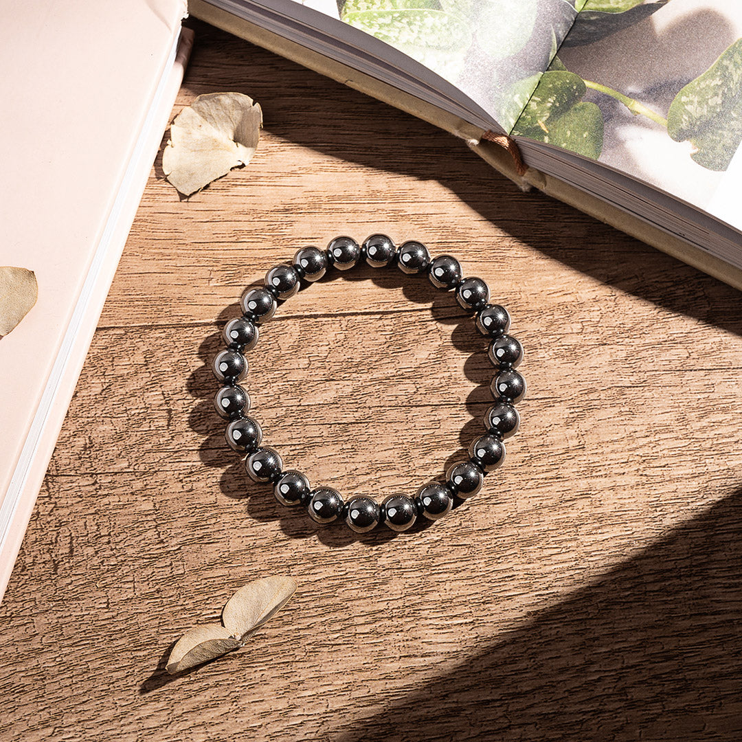 Protective Hematite Crystal Beaded Bracelet