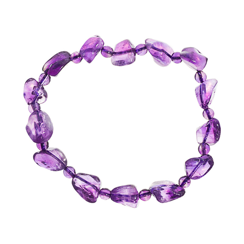 Exquisite Amethyst Freeform Crystal Healing Bracelet