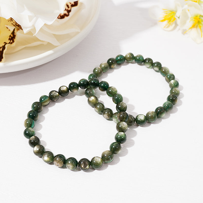 Rare Green Lepidolite Crystal Healing Bracelets