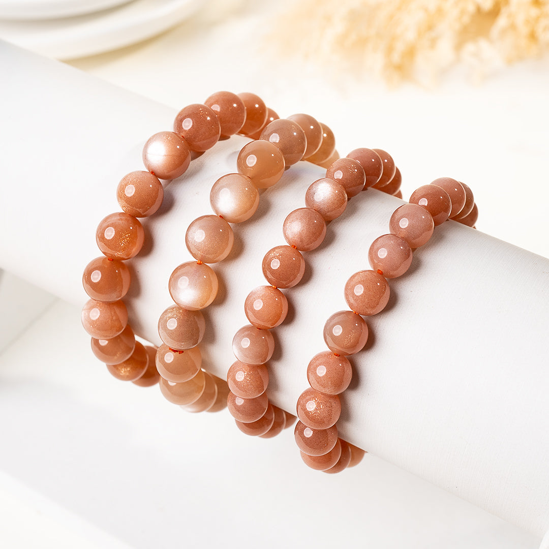 Gentle Peach moonstone Bracelets – ORVEL GEMS