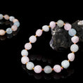 Load image into Gallery viewer, Morganite Freeform Tumbled Crystal Beaded Bracelets
