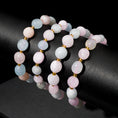 Load image into Gallery viewer, Morganite Freeform Tumbled Crystal Beaded Bracelets
