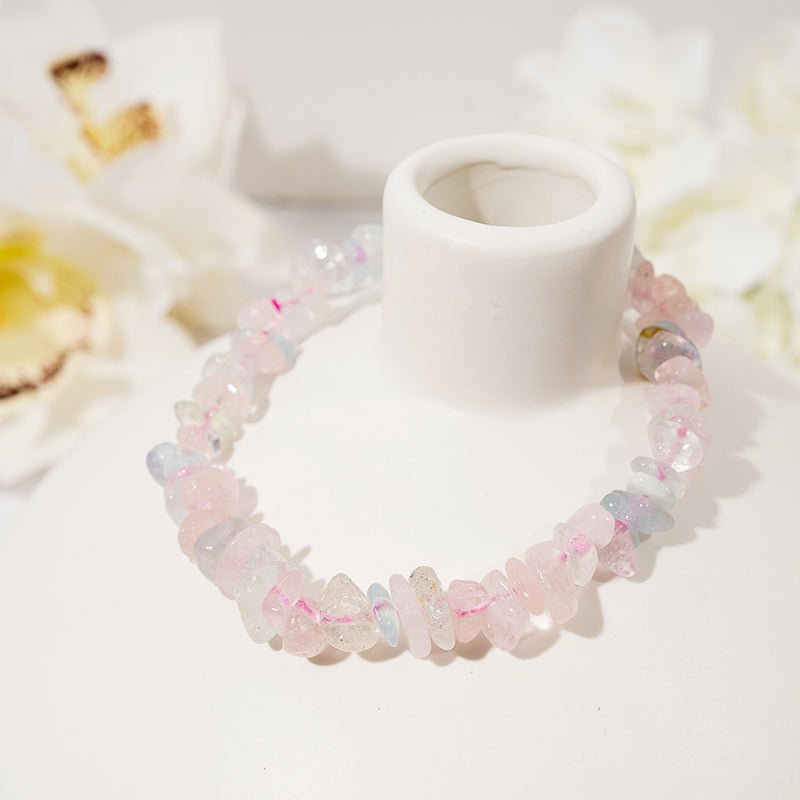 Pink Morganite Beaded Bracelet – ORVEL GEMS