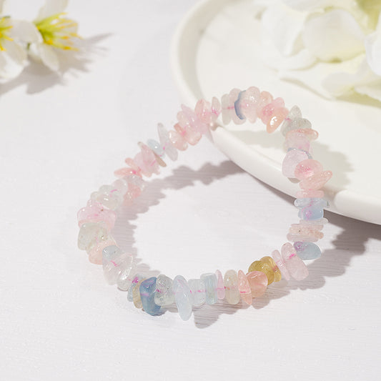 Pink Morganite Beaded Bracelet – ORVEL GEMS