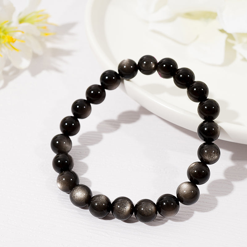 Silver Sheen Obsidian Bracelet – ORVEL GEMS