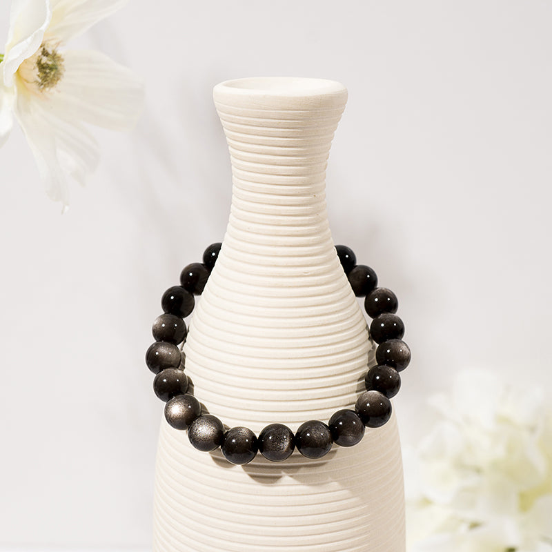 Silver Sheen Obsidian Bracelet – ORVEL GEMS