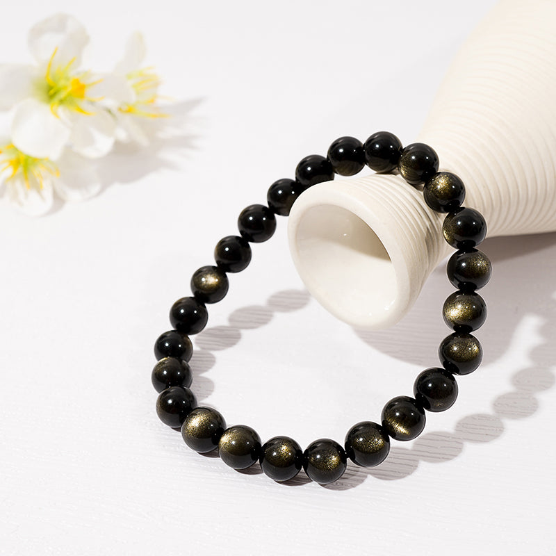 Golden Sheen Obsidian Bracelet – ORVEL GEMS