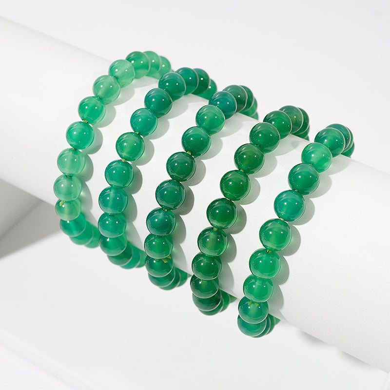 Green Agate Crystal Healing Bracelets – ORVEL GEMS