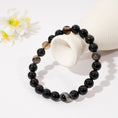 Load image into Gallery viewer, Black Agate Crystal Beaded Bracelets – ORVEL GEMS
