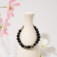 Load image into Gallery viewer, Black Agate Crystal Beaded Bracelets – ORVEL GEMS
