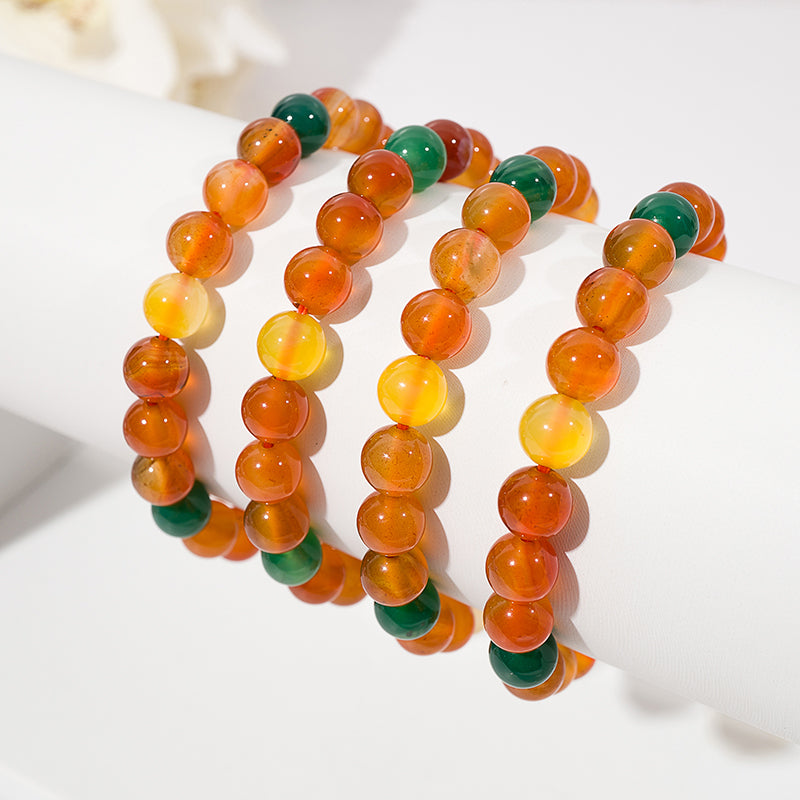 Orange Agate Crystal Healing Bracelets – ORVEL GEMS