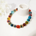 Load image into Gallery viewer, Candy Agate Wellness Bracelet  – ORVEL GEMS
