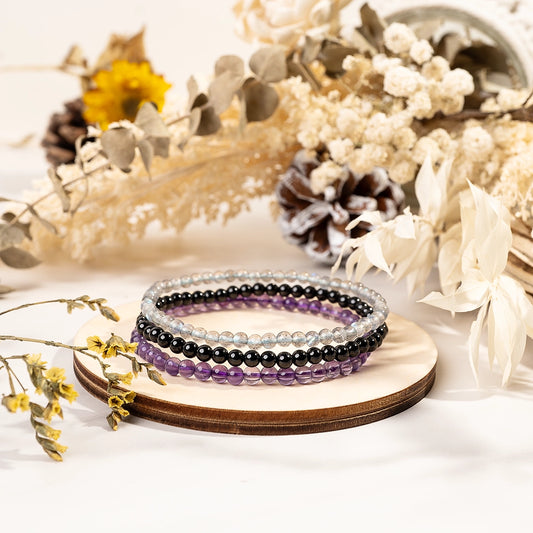 Negative Energy Protection Bracelet Stack