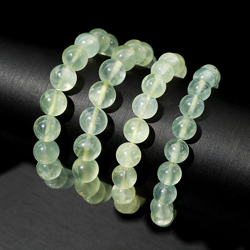 Calming Prehnite Crystal Healing Bracelets