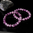 Load image into Gallery viewer, Mica-Rich Purple Lepidolite Crystal Healing Bracelets
