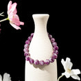 Load image into Gallery viewer, Mica-Rich Purple Lepidolite Crystal Healing Bracelets
