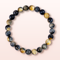 Load image into Gallery viewer, Premium Multicolor Tiger's Eye Round Crystal Beaded Bracelet
