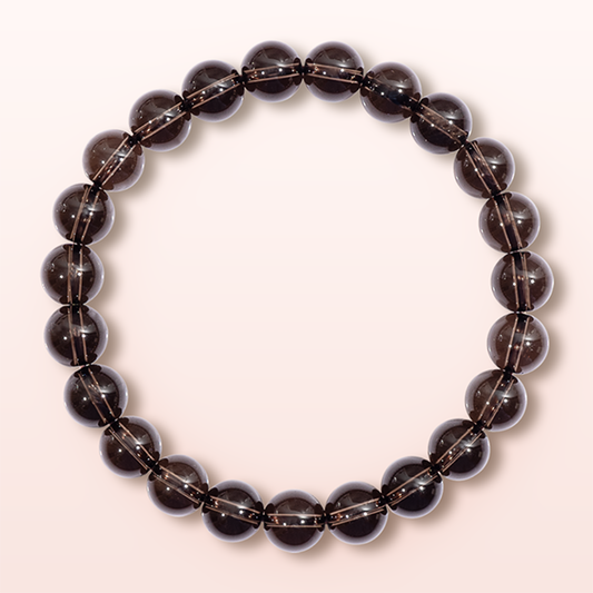 Clear Smoky Quartz Beaded Bracelet – ORVEL GEMS