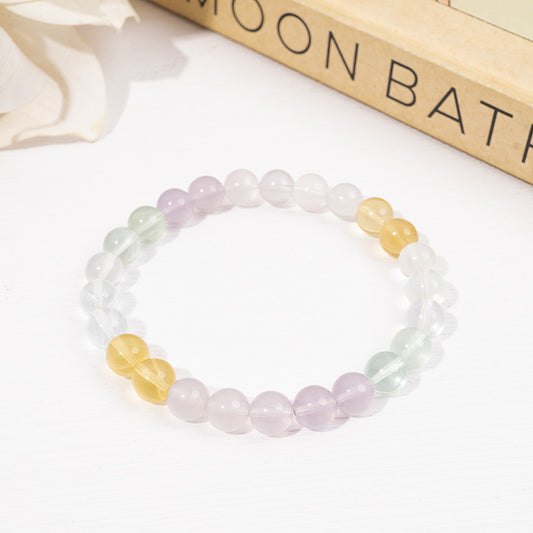 Pastel Rainbow Fluorite Bracelet – ORVEL GEMS