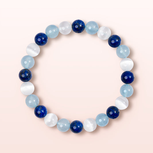 Serene Clarity - Triple Peace Bracelet