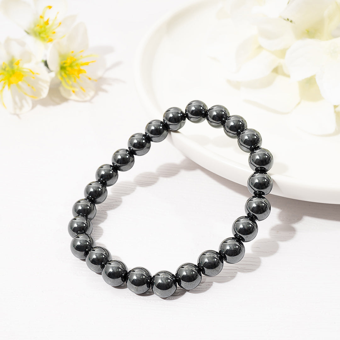 Protective Hematite Crystal Beaded Bracelet