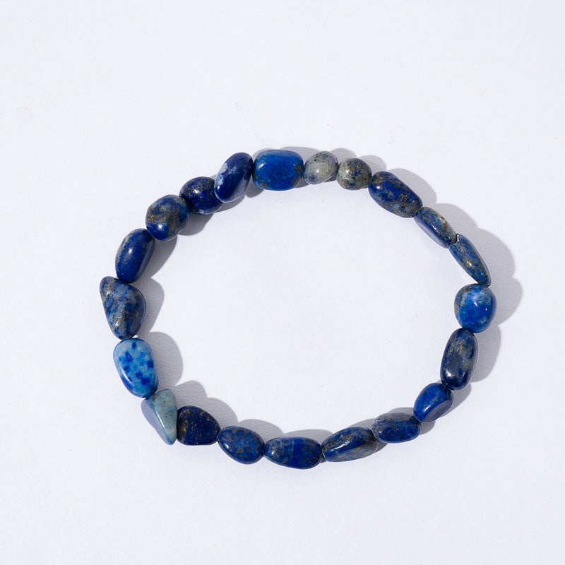 Natural Lapis Lazul Nuggets Crystal Beaded Bracelets