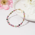 Load image into Gallery viewer, Multicolored Tourmaline Nugget Crystal Beaded Bracelets
