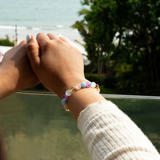 Tranquil Harmony - Anxiety Bracelet | Amethyst • Angelite • Rose Quartz • Citrine • Aquamarine Bracelet